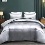 3-PIECE Reversible Silky Soft King Size Comforter Bedding Set, Luxurious Sati.... Fixed Price $61.08.