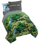 Minecraft Full Bed Set Comforter Sheet Alex Steve Microfiber 7 Piece. Fixed Price $135.99.