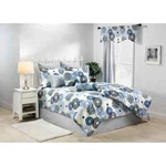 Victor Mill Sabrina Blue Marigolds Cotton 4PC Comforter Set. Fixed Price $69.99.