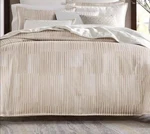 Hotel Collection Ivory Metallic Strie 3-PC Full/queen Comforter Set New. Fixed Price $164.99.