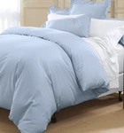 Cuddledown Twin 400TC Solid Sateen Duvet Cover Azure Blue 68 X86 New. Fixed Price $109.99.