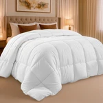 Utopia Bedding Queen Size Comforter Quilted White Box Stitched Down 88"X88". Fixed Price $22.99.
