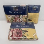 New Vintage Ralph Lauren Brooke Floral Twin Pillow/ Flat /fitted Sheet Set Usa. Fixed Price $199.99.