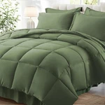 Zzlpp Comforter Set 7 Pieces, Olive Green Full/queen, 01 -. Fixed Price $61.35.