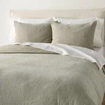 King Gauze Stitch Pin Dot Comforter Green - Hearth & Hand With. Fixed Price $46.99.