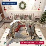 Homewish Merry Christmas Comforter Set Twin Size,cartoon Snowman Cute Bird Anima. Fixed Price $30.23.