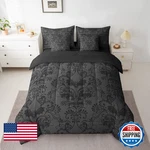 Erosebridal Gothic Damask Bed In Bag Queen Comforter Set 7 Piecehalloween Bat. Fixed Price $172.22.