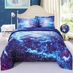 Wowelife Wolf Comforter Set Queen Galaxy Bed 5 Piece Blue Kids. Fixed Price $49.99.