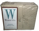 Wamsutta Duvet Comforter Cover Full Queen Size Cotton Light Green Honeycomb New. Fixed Price $55.98.