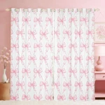 Feelyou Bow Room Darkening Blackout Curtain Boys Girls (2 Panels, 42 X 84 Inc.... Fixed Price $64.46.