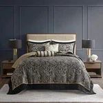 Madison Park Aubrey Reversible Quilted Bedspread 6 Piece Set With Throw Pillows. Fixed Price $109.99.