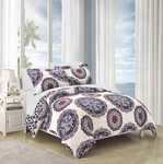 Navy Reversible Bed Bag Duvet Cover Set, Twin Size (2 Piece), Ibiza - Medal. Fixed Price $61.99.