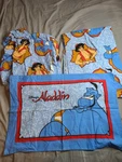Vintage Disney Aladdin 3 Piece Twin Bed Sheet Set Jay Franco Genie. Fixed Price $69.99.