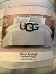 Ugg King Size Devon Textured Comforter Set Mint Green Luxuriously Soft.. Fixed Price $79.82.
