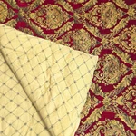 Croscill Imperial Red Gold Medallion Queen Comforter Beautiful Luxurious 92 96. Fixed Price $140.00.