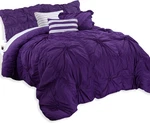 Amy 12PC Oversized Comforter Set With Sheets & Pillows, King. Fixed Price $183.99.