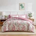 Pink Floral Comforter Sheet Set Bed Bag 7 Pieces Queen Size Gray Flowe. Fixed Price $70.23.