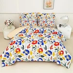 7 Piece Woven Texture Comforter Set, Bed In Bag Queen Splendid Flowers. Fixed Price $71.19.