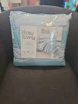 Nip Martex Easy Living Twin Reversible Comforter & Sham Set Sydney Stripe Teal. Fixed Price $29.99.