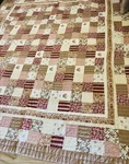 Vtg Rose Floral Patchwork Quilt 89X99 Sunham Home Fashions Queen Size Country. Fixed Price $59.99.