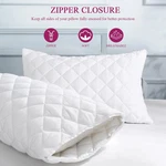 Waterproof Pillow Covers Zippered 6 Pack Standard Queen King Protectors. Fixed Price $17.99.