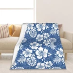 Hawaiian Hibiscus Palm Leaf Blankets Warm Lightweight Throw A.... Fixed Price $34.27.