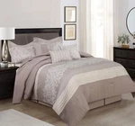 Stratford Park Royalty 7-PIECE Comforter Set, Queen, Beige. Fixed Price $116.35.