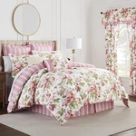 Forever Peony 4-PIECE Cotton Comforter Set Full/queen Berry Floral. Fixed Price $283.99.