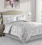 Sunham Addison Floral Gray 6-PC. Twin Comforter Set Bedding Reversible. Fixed Price $67.00.