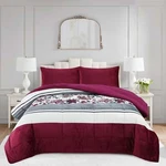 3PCS Comforter Set Fluffy Ultra Cozy Soft Printed Micromink Sherpa. Fixed Price $35.99.