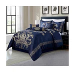 Chezmoi Collection 7-PIECE Jacquard Floral Comforter Set (california King, Na.... Fixed Price $118.26.
