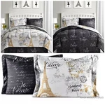 Bonjour Paris Reversible 8 Piece Bag Bedding Comforter Sets, Choice. Fixed Price $84.89.