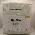 New Sonoma Goods For Life Ultimate Hygrocotton Sheet Set W/pillowcases King Blue. Fixed Price $55.79.