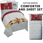 Marvel Captain Twin Comforter And Sheet Set Bundle Save - Free Shipping. Fixed Price $49.99.