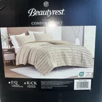 Beautyrest Maddox 3 Piece Striated Cationic Dyed Oversized Comforter Set King/ca. Fixed Price $82.88.