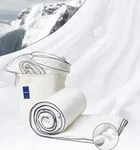 Vesta Cooling Comforter 100% Silk Mirage White Blanket Full/queen. Fixed Price $130.00.