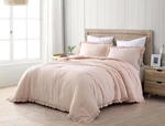 Nora 3-PIECE Ruffled Edge Trim Soft Washed Microfiber Comforter Set. Fixed Price $54.99.