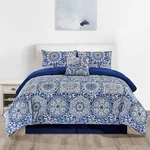 Down Alternative Comforter Set 5 Pcs All Season Reversible Bedding. Fixed Price $29.99.