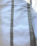 Ralph Lauren Spencer Cotton Sateen Border Stone & White Full / Queen Duvet Cover. Fixed Price $100.00.