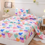 Kids Sheet Set Twin Size Colorful Hearts Printed Bed For S.... Fixed Price $32.56.