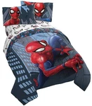 Jay Franco Marvel Spiderman Crawl 5 Piece Full Bed Set - Includes Reversible .... Fixed Price $83.48.
