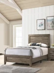 Grey Finish Fabric 1PC Twin Size Panel Beautiful Wooden Bedroom Furniture. Fixed Price $302.00.