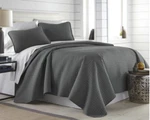 Southshore Fine Linens Oversized Lightweight 3-PC. Quilt Set, Full/queen Slate. Fixed Price $63.00.