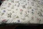 Longaberger Grand Botanical Fields Reversible Twin Duvet/comforter W/sham/skirt. Fixed Price $130.00.