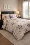 Croscill Concerto Script Cream Lavender Rose Comforter Queen 100X92 English Bed. Fixed Price $99.00.