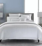Hotel Collection Embroidered Frame White Full/queen Duvet Cover. Fixed Price $120.00.