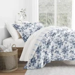 7-PIECE Cabbage Rose Stripe Stone Pattern Comforter Queen Microfiber Bedding Bun. Fixed Price $71.96.