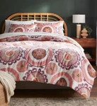 Threshold Duvet Set, Printed Cotton Cover Sateen Boho King (SHELF4). Fixed Price $21.74.