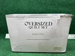 Southshore Botanical Leaves Collection Over-sized 3-PIECE Comforter Set Full/que. Fixed Price $71.39.