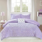 Intelligent Design Queen Comforter Set, 4 Piece Metallic Hearts Cozy Bedroom. Fixed Price $72.00.